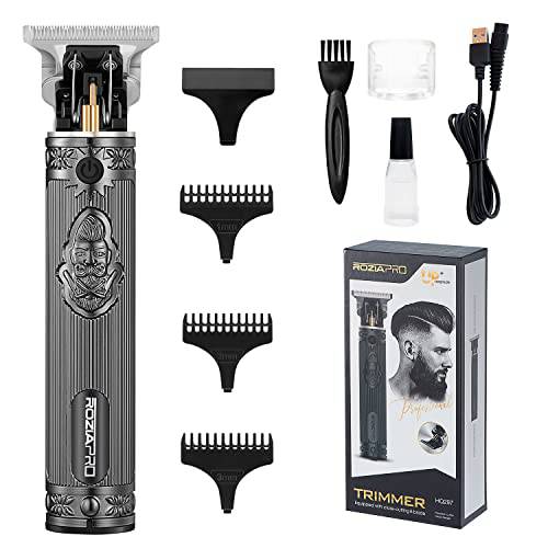 Roziaplus Hair Clippers for Men Zero Gapped Hair Trimmer Cordless Professional Mens Trimmer Electric T Blade Liners Clipper Haircut Rechargeable Hair Edgers Clippers for Barbers