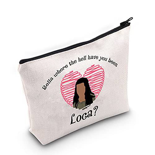 TOBGBE Comedy Vampire TV Show Makeup Bag Where The Hell Have You Been Loca Twilight Gift Jacob Black Gift TV Show Merchandise (where Loca)