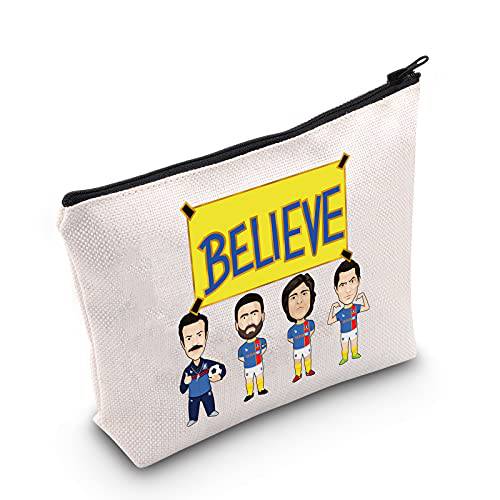 LEVLO Believe Ted TV Show Cosmetic Make Up Bag Ted TV Show Fans Gift Ted Believe Makeup Zipper Pouch Bag For Friend Family (Believe Ted)