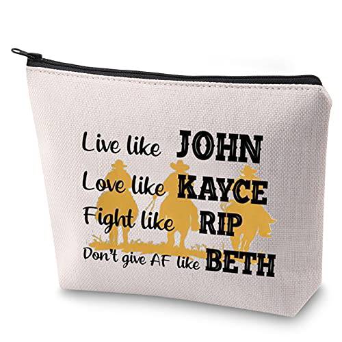 ZJXHPO TV Show Inspire Gift Live Like John Don’t Give AF Like Beth Makeup Zipper Pouch Bag Gift Travel Case For Her(John Kayce)