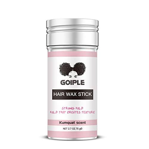 Wax Stick for Hair, Hair Pomade Stick, Long-Lasting Styling Wax Stick Hair Kumquat (2.7 oz)