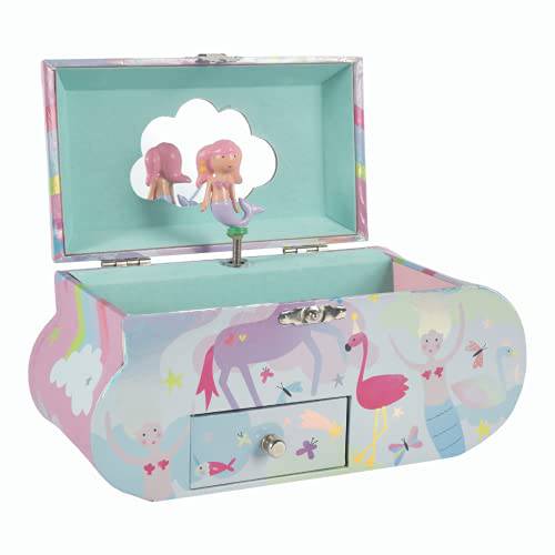 Floss and Rock 43P6387 Fantasy Musical Cloud Shape Jewelry Box,Multicolor,13x21.5x9.5cm