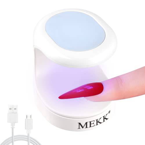 MEKK Mini UV Light for Gel Nails UV Light for Nails Innovative Nail Lamp 16W UV Nail Lamp Portable LED Nail Lamp Professional Nail Dryer for Nail Art Tools(Blue)