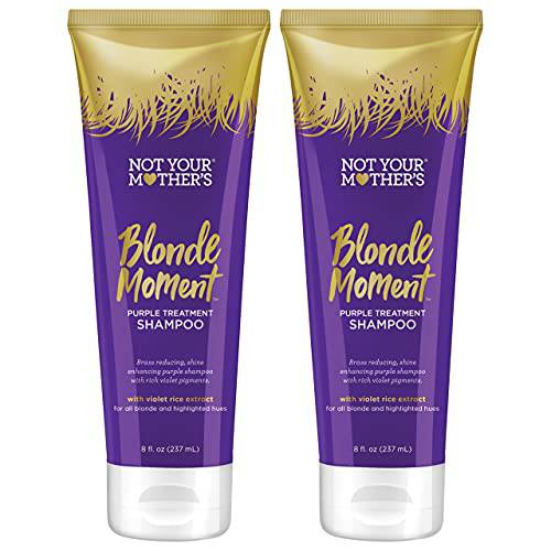 Not Your Mother’s Blonde Moment Shampoo (2-Pack) - 8 fl oz - Purple Shampoo for Blondes - Reduces Brass and Richly Moisturizes Hair