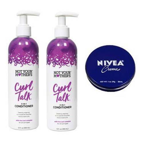 Not Your Mother’s 2 Pack Curl Talk 3-in-1 Conditioner 12 Oz.+ Travel Size Body Cream 1 Oz.