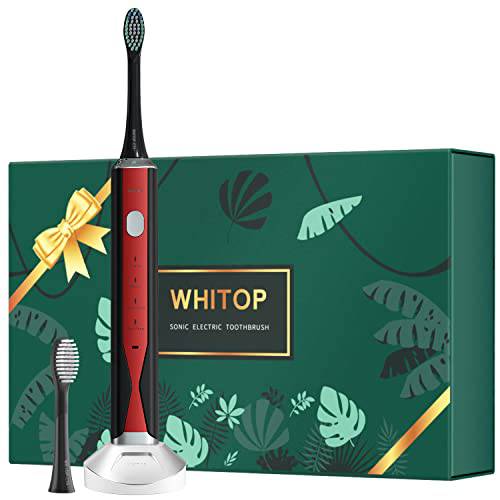 WHITOP CD-02 Pro Sonic Electric Toothbrush for Adults Wireless Charging Rechargeable Electronic Tooth Brush with 4 Modes, Pressure Sensor, Smart Timer, Once Charge for 240 Days