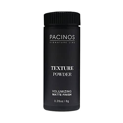 Pacinos Texture Powder - Lightweight Root Lifting Powder with Matte Dry Finish for Texture, Volume & Thickness, Shaker Bottle for Easy Hair Styling, 8 g.
