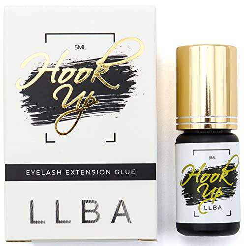 LLBA Eyelashes Glue for Professional - Clear & Black Adhesive | Multi Selctions for Drying Time 0.5-3 Sec | 0.17fl.oz - 5ml | Extra Strong Adhesive for Lash Extensions | Retention 7-8 Weeks (Hook-Up)