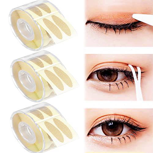 2400 Pcs Invisible Double Eyelid Tape Stickers, Breathable Lift Double Eyelid Stickers for Hooded Droopy Eyes, Waterproof Sweatproof, Easy to Make Up