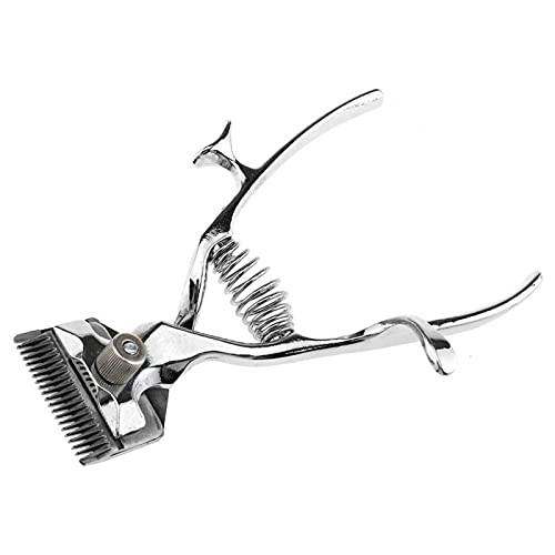 Manual Hair Clipper Salon Barber Trimmer Vintage Hand Clipper for Home, Pet Grooming(Silver - 1pc)