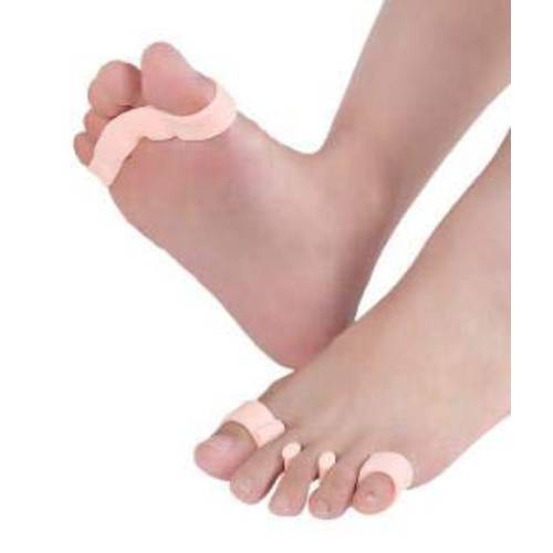 Owlike 5 Holes Gel Toe Separators Flexible Soft Finger Separator Dividers Toe Separators for Nail Polish Application
