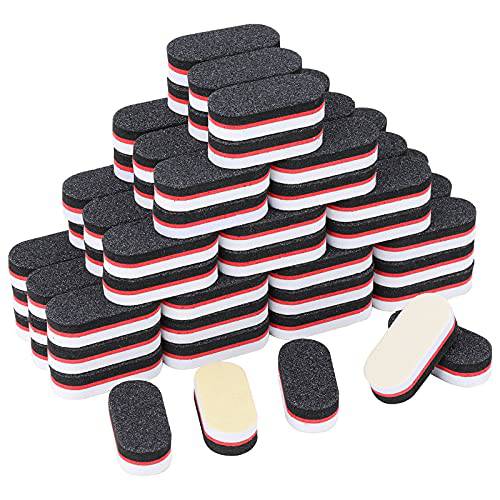 80 Count Disposable Mini Nail Buffers 100/180 Grit Nail Sanding Block Double Side Small Nail Files for Natural Nails