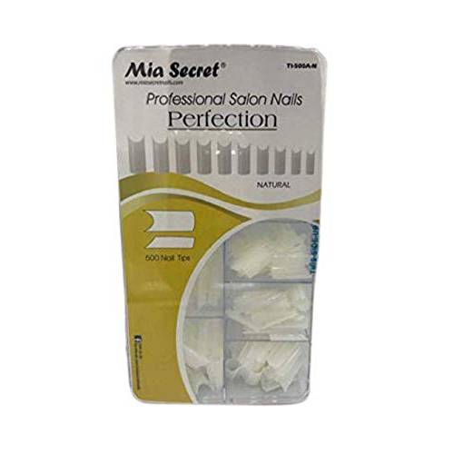 Mia Secret - Nail Tip Perfection 500 pcs Clear Or Natural Pick Yours (500 Natural)