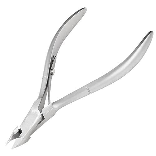 NEOVN Full Jaw Cuticle Trimmer Nippers - Professional Stainless Carbon Steel Cuticle Nippers Cuticle Remover - Pedicure Manicure Tool for Fingernails and Toenail - Cuticle Cutter - Nail Tech Supplies