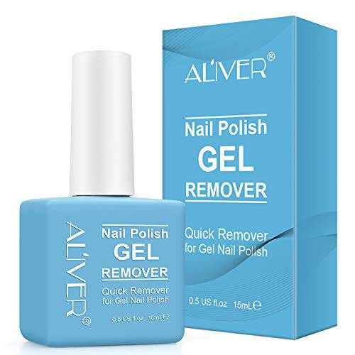 Nail Polish Remover, Magic Soak-Off Gel Nail Polish Remover-Quick,Professional Nail Polish Remover for Natural, Gel Nails (Blue-A)