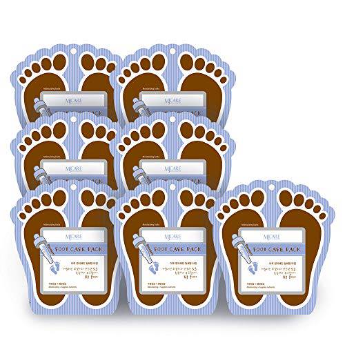 Set of 7, Korean Beauty Cosmetics Premium Foot Care Pack Moisturizing Socks for Moisturizing and Nutrients