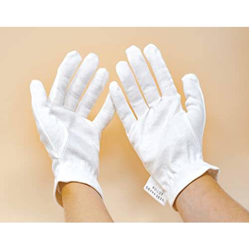 These Hands Lotion Moisturizing Cotton Gloves 100percent Cotton Hypoallergenic LXL White