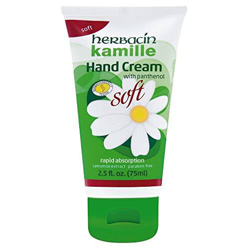 Herbacin Kamille Unscented Hand Cream With Glycerine 2 Pack (2x 2.5oz Tubes)