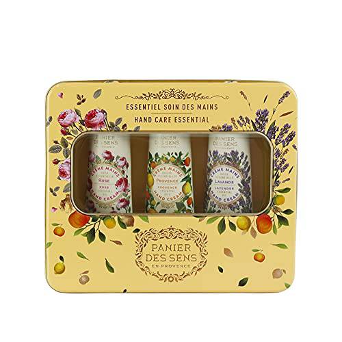 Panier des Sens Hand Cream Gifts for Women - Hand creams gift set, 3 hand lotions Lavender, Rose & Provence - Made in France - 3 x 1Floz