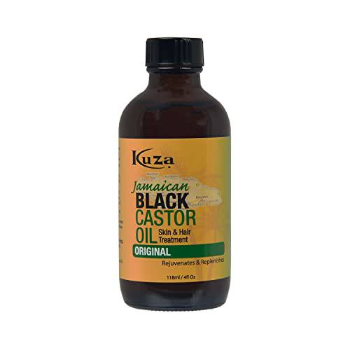 Kuza Jamaican Black Castor Oil, Original - For Hair & Skin - 4oz. - Rejuvenate, Moisturize, Strengthen & Protect