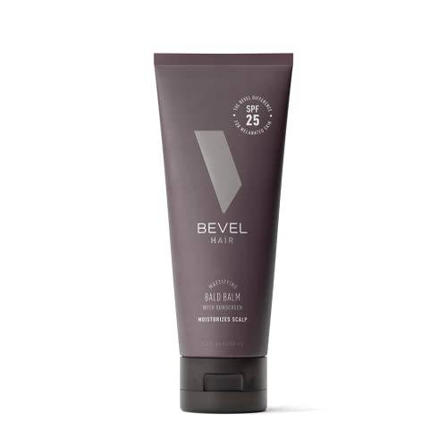 Bevel Bald Balm with SPF 25 - Bald Head Moisturizer with Vitamin C and Green Tea, Helps Mattify, Soothe and Protect Scalp and Skin, 3.4 Fl Oz