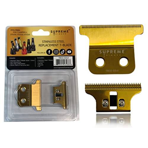 Replacement Blade TB531 by SUPREME TRIMMER (Gold) Zero Gap Adjustable - For T Shaper ST5200, ST5210, ST5220