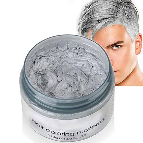 Hotiary Temporary Color Hair Wax Modeling Cream Dye Styling Mud - DIY Hair Color for Party Cosplay Halloween Fancy Dress 4.23 OZ (Green)