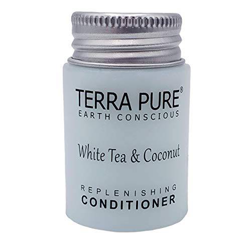 Terra Pure White Tea & Coconut Conditioner, Travel Size Hotel Amenities, 1 oz. (Case of 100)