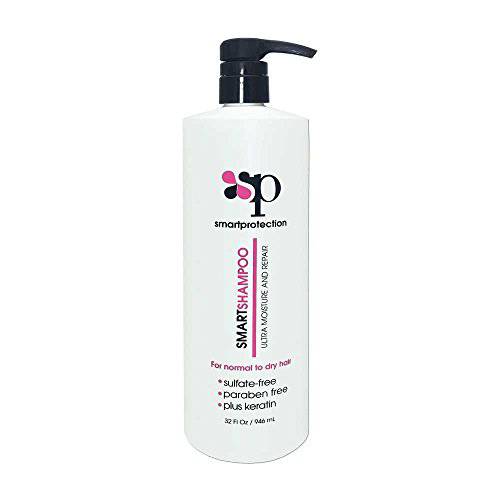 Ultra Moisture Shampoo Sulfate and Paraben Free 32oz for Keratin Treated Hair by Smart Protection