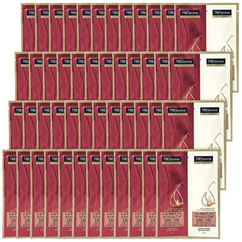 TRESemmé Keratin Smooth Shampoo and Conditioner with Marula Oil Packets Set for Travel, Red, Scent, 48 Oz, 48 Count