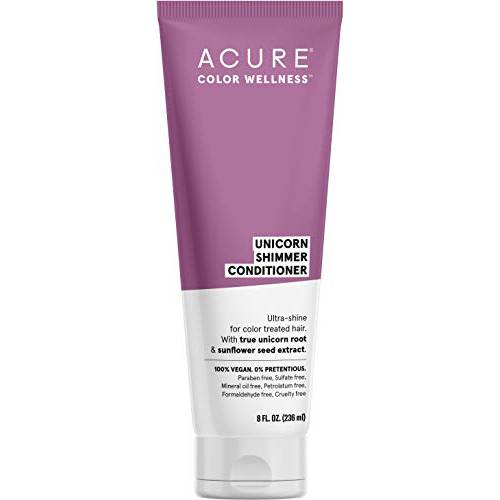 ACURE Unicorn Shimmer Conditioner | 100% Vegan | Performance Driven Hair Care | True Unicorn Root & Sunflower Seed Extract - Ultra-Shine Formulation For Color Treated Hair | 8 Fl Oz