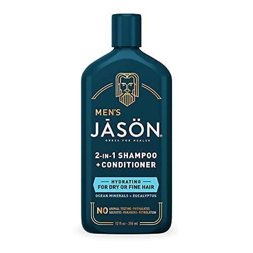 JĀSÖN Men’s Hydrating 2-in-1 Shampoo + Conditioner, 12 oz