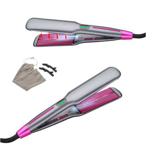 Hair Straightening Irons, Jacklyn 1.75’’ Hair Iron with Infrared Anion Repair. 11 Adjustable Temp for All Hair Types.
