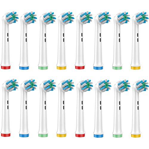 Toothbrush Replacement Heads Compatible with Oral-B Accurate Clean Electric Soft Bristle Replacement Brush Heads 16 Pack