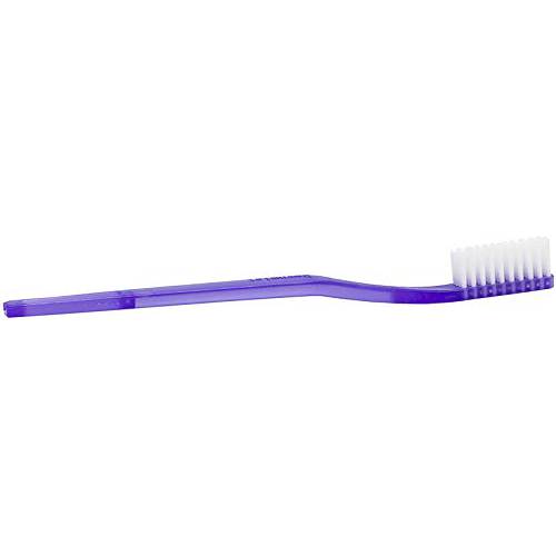 Dukal Toothbrushes. Pack of 144 Toothbrushes with Purple Handle. Soft Polypropylene bristles. Rounded Polish Tips. 39 Tuft. Effective and Safe for Sensitive Enamel. Individually Packaged, TB40
