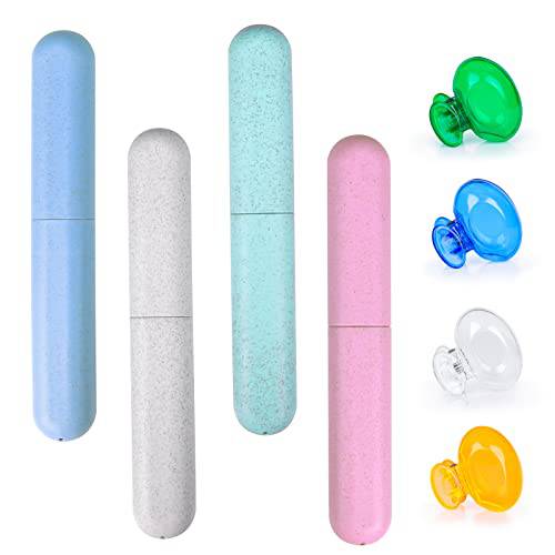 Toothbrush Head Cover Cap 8 Pack Toothbrush Protector Brush Pod Case Protective Toothbrush Holder for Household Travel Business School