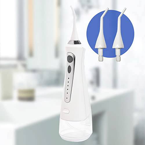 COOSKIN Electric Water Flosser Cordless, 5-Modes Dental Oral Irrigator for Teeth, IPX7 Waterproof Portable Oral Irrigator with Build-in Rechargeable Lithium Battery for Home and Travel