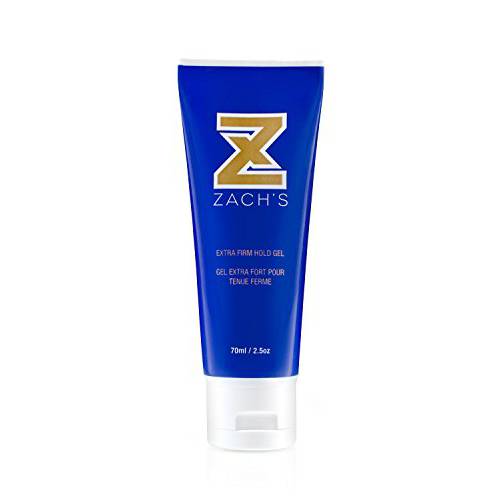 Zach’s Wax Extra Firm Hold Gel 2.5 oz Travel size Hair Gel for Men