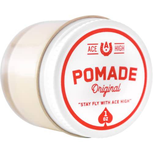 ace high Travel Size Pomade, Strong Hold, Natural Shine, Water Based, Hand Crafted, 1oz…