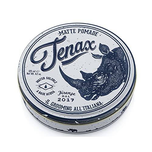 Tenax Water Soluble Matte Pomade, Medium Hold with Matte Finish 4.2 oz