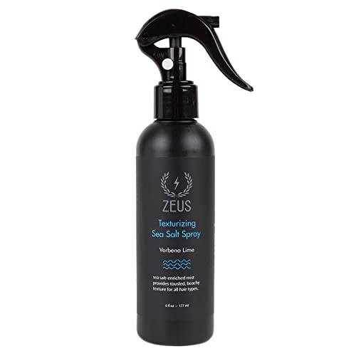 ZEUS Texturizing Sea Salt Spray for Hair, Beachy Waves, Low Shine, Easy Mist Spray for All Hair Types – MADE IN USA (6 oz.)
