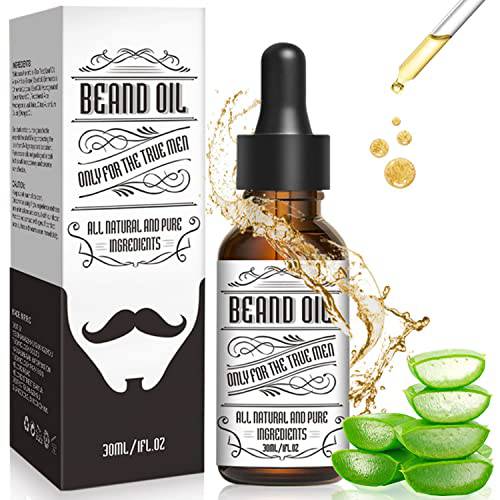 MOKYDUO Beard Oil, Beard Oil For Men Growth, Make The Beard More Full, Thick And Smooth, Moisture To Reduce Frizz, All/Pure Natural Organic Plant Extraction, 1FL.OZ (Classic Cologne)