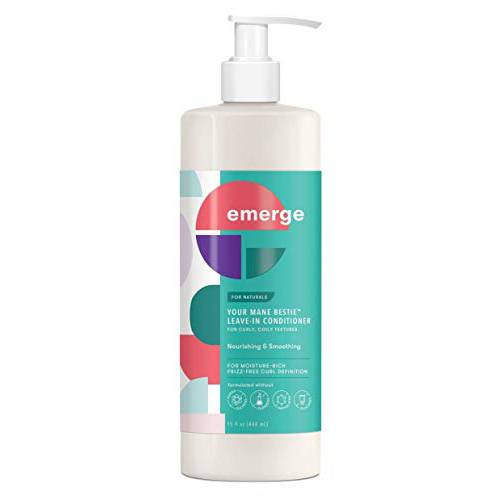 Emerge For Naturals Conditioner Leave-In Your Mane Bestie 15 Ounce (444ml)