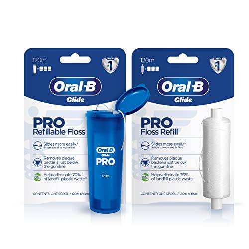 Oral-B Glide PRO Refillable Dental Floss Starter Kit + Refill, 240m