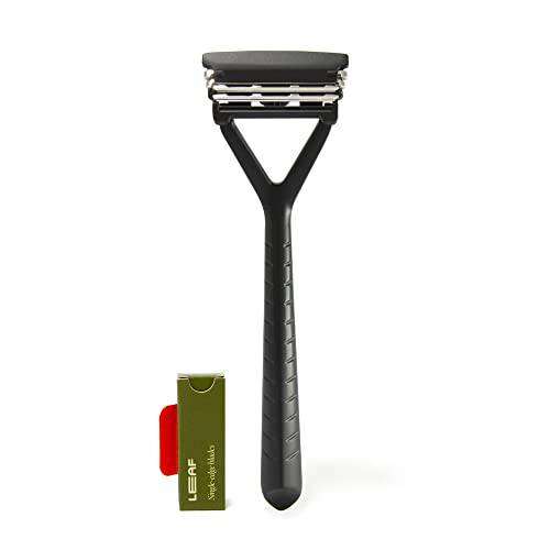 The Leaf Razor (Silver) - Eco friendly body and head shaver with pivoting head