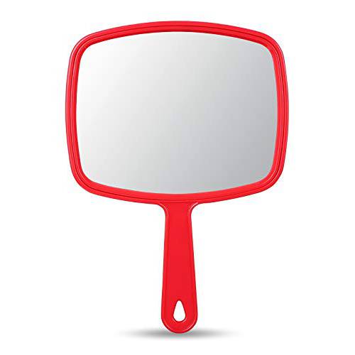 OMIRO Hand Mirror, Handheld Mirror with Handle, American Old Glory Red