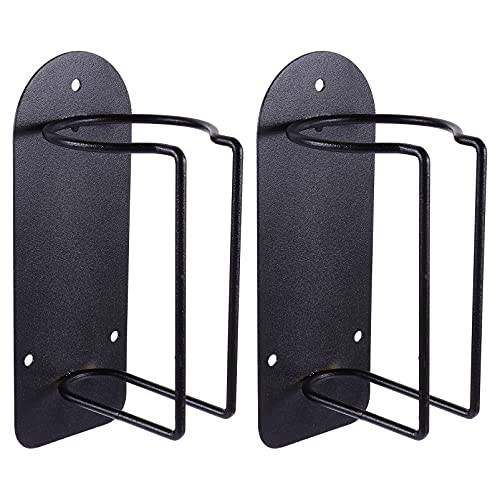 Lurrose 2Pcs Electric Hair Clipper Holder Rack Stand Stainless Steel Shaver Rack Wall- Mounted Hair Cutter Holder for Salon Barber, Silver