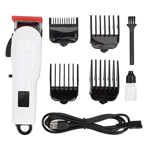 Cordless Hair Clipper Beard Trimmer Kit,Portable USB Hair Clipper Trimmer Rechargeable Low Noise Electric Hair Cutting Machine Cutter Clipper with LED Display For Salons/Home Use