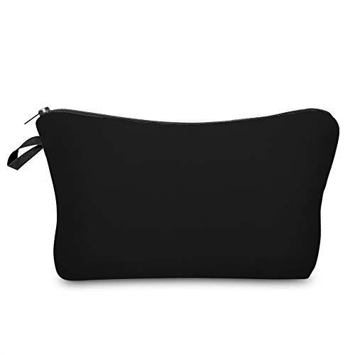 Cosmetic Bag MRSP Makeup bags for women,Small makeup pouch Travel bags for toiletries waterproof black（51705）