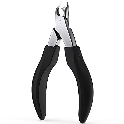TOMEEM Toenail Clipper Pedicure Tool - Professional Podiatrist Toe Nail Cutter for Thick & Ingrown Nails, Sharp Curved Blade for Men, Women & Seniors